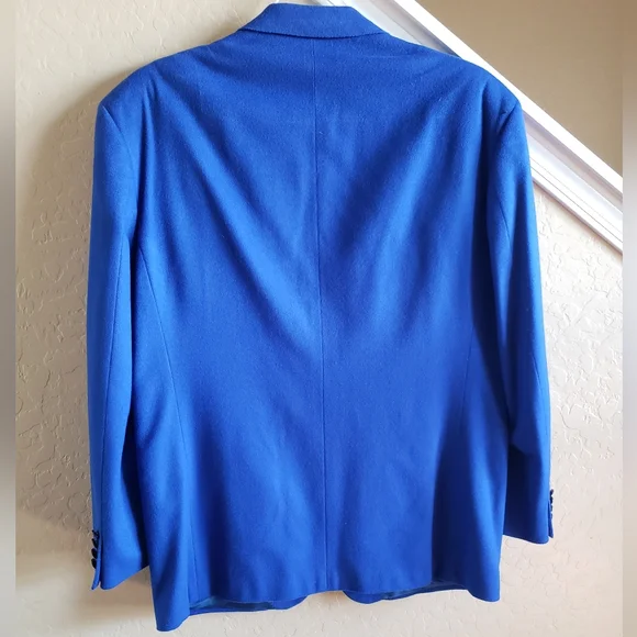 Men's Blue Blazer by Zanetti - Picture 2 of 16